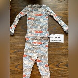 Burt’s Bees Kids Pajamas - Red and Blue